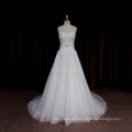 Romantischer Puffy Rock Zurück mit Buttom Wedding Dress Sale